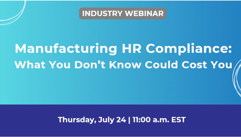 Manufacturing Webinar