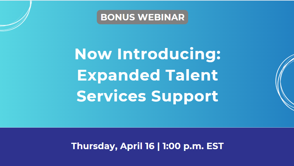 Talent Services Webinar
