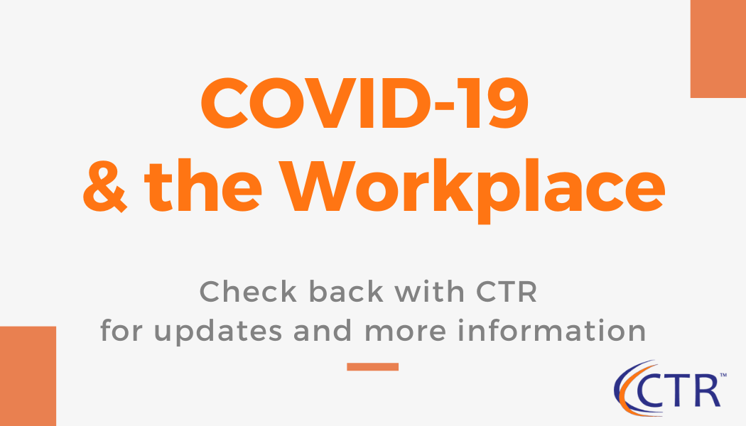 Banner reading COVID-19 & the Workplace | CTR Payroll Services Pittsburgh